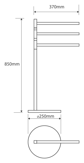 Стойка для ванной Bemeta OMEGA  104836032 - 2
