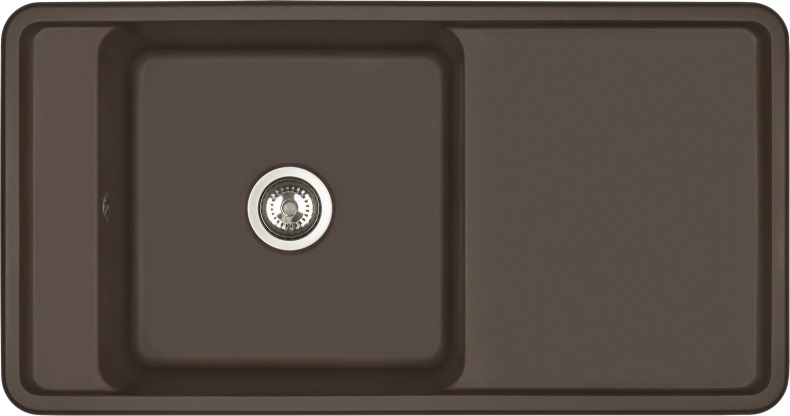 Мойка кухонная AQUATON Беллис 97 кофе 1A725132BS280 - 0