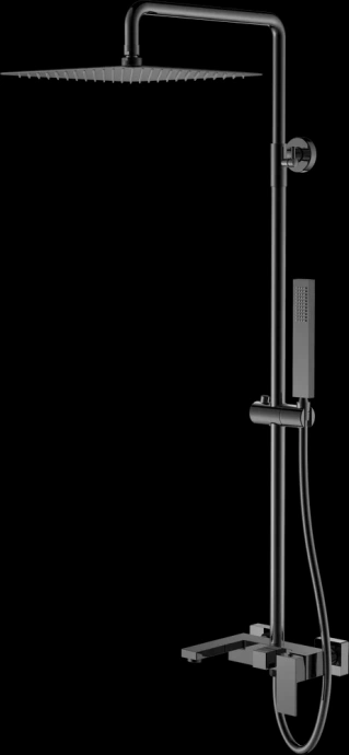 Душевая стойка Boheme Qubic сталь глянцевый 478-SGM - 0