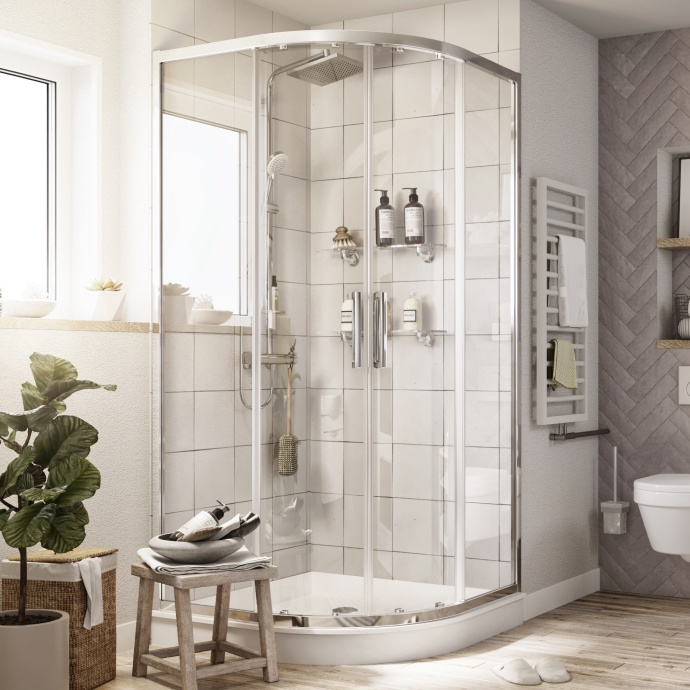 Душевой уголок STWORKI Хельсинки DE018RL9595200CH 95x95 см профиль хром глянец 3GW035TTKK000 - 0