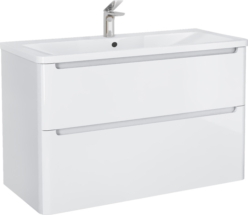 Мебель для ванной STWORKI Монтре 100 белая 555341 - 8