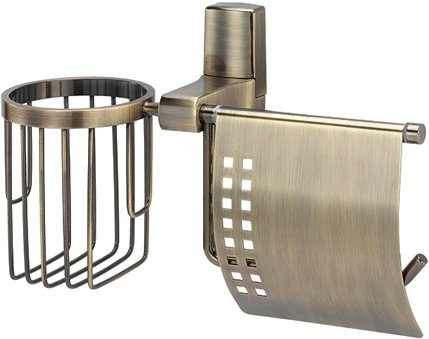 Держатель туалетной бумаги Wasserkraft Exter K-5259 с держателем освежителя воздуха - 0