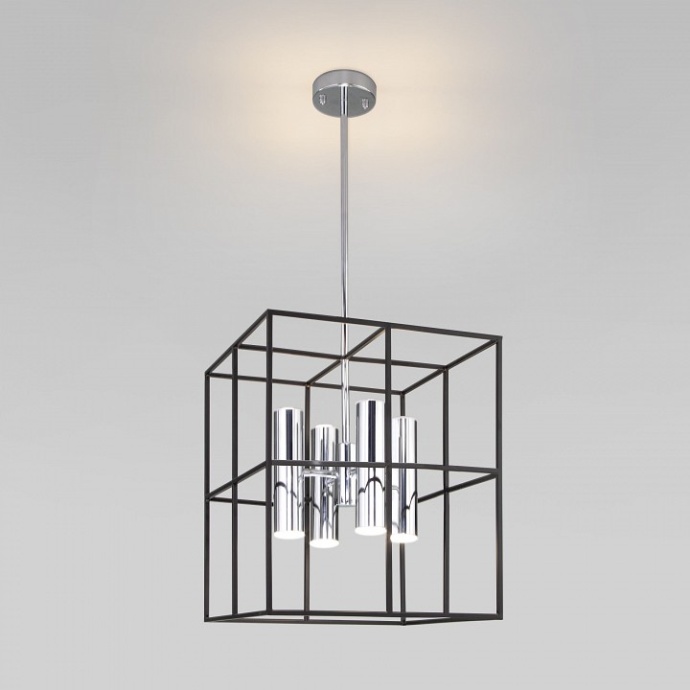 Люстра на штанге Eurosvet Adamson 70142/8 хром - 0