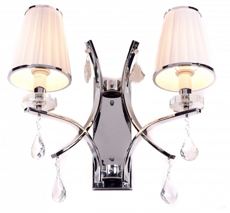 Бра LUMINA DECO Glamour LDW 66247-2 WT+CHR - 1