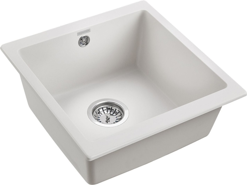 Мойка кухонная Paulmark Brilon 45 белый матовый PM104546-WH - 1