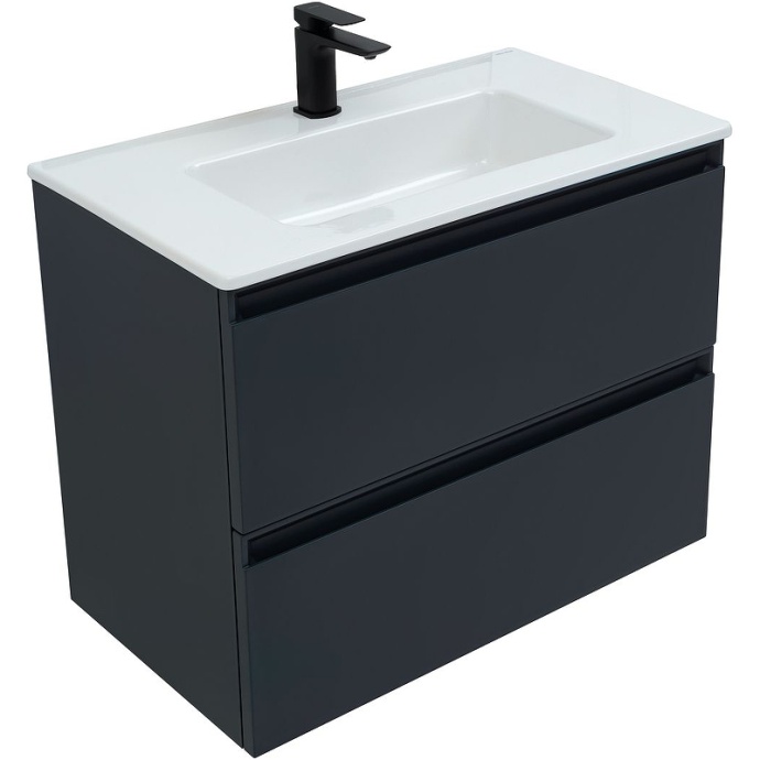 Тумба с раковиной Allen Brau Eclipse 80 черный матовый 1.E1002.AM - 3