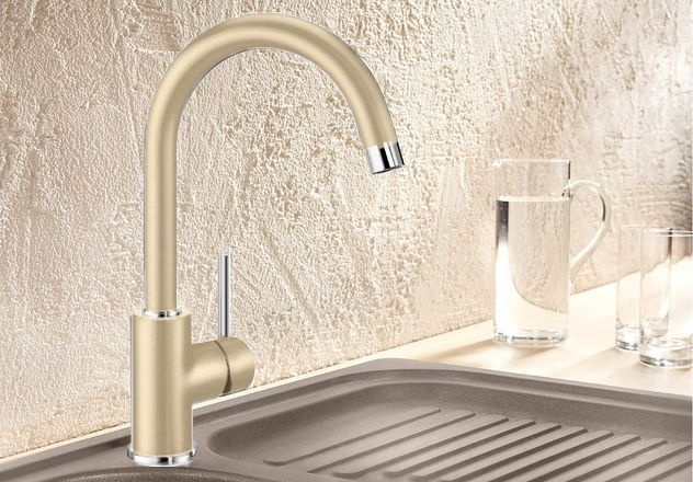 Смеситель для кухонной мойки Blanco Mida бежевый  524206 - 1