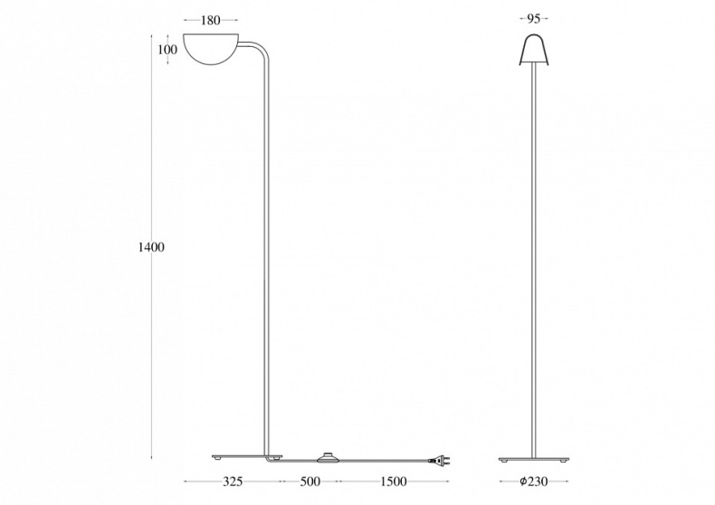 Торшер Maytoni Technical Mollis MOD126FL-01B - 1