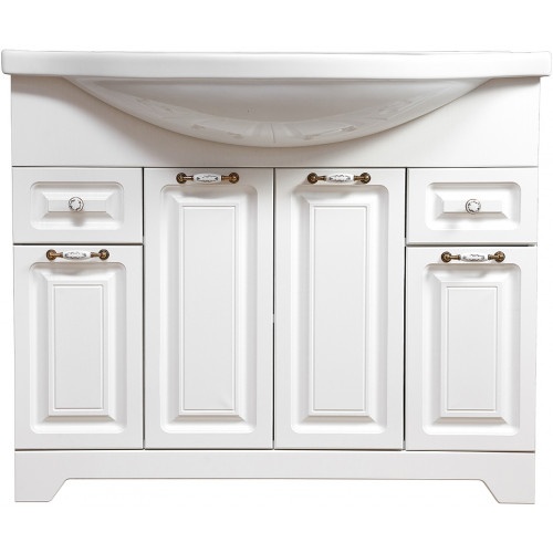 Тумба под раковину Stella Polar Кармела Элеганс 105 белый SP-00001149 - 1