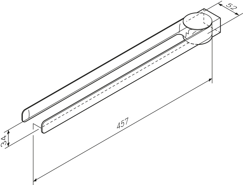 Полотенцедержатель AM.PM Inspire V2.0 A50A32600 - 6