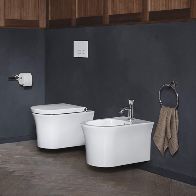 Duravit White Tulip Биде напольное 370x580х420 мм, с переливом, с 1 отв под смеситель, цвет: белый 2293100000 - 1