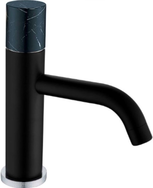 Смеситель для раковины низкий Boheme Stick черный 121-B-MR-B - 0