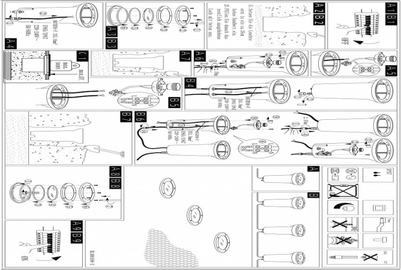Ландшафтный светильник Eglo Riga 3 86189 - 2