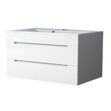 Тумба под раковину подвесная Stella Polar Рианна 90 белая SP-00000511 - 0