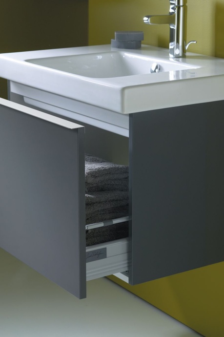 Тумба с раковиной Jacob Delafon Odeon Up 70 серый антрацит - 2