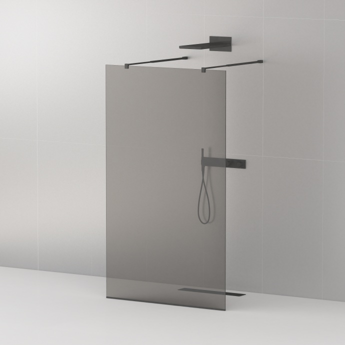 Душевая перегородка Cezares Liberta-L-2-110-GR-NERO - 0