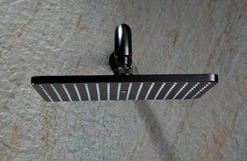 Душевой комплект встраиваемый Black&White Universell черный 7567GM - 2