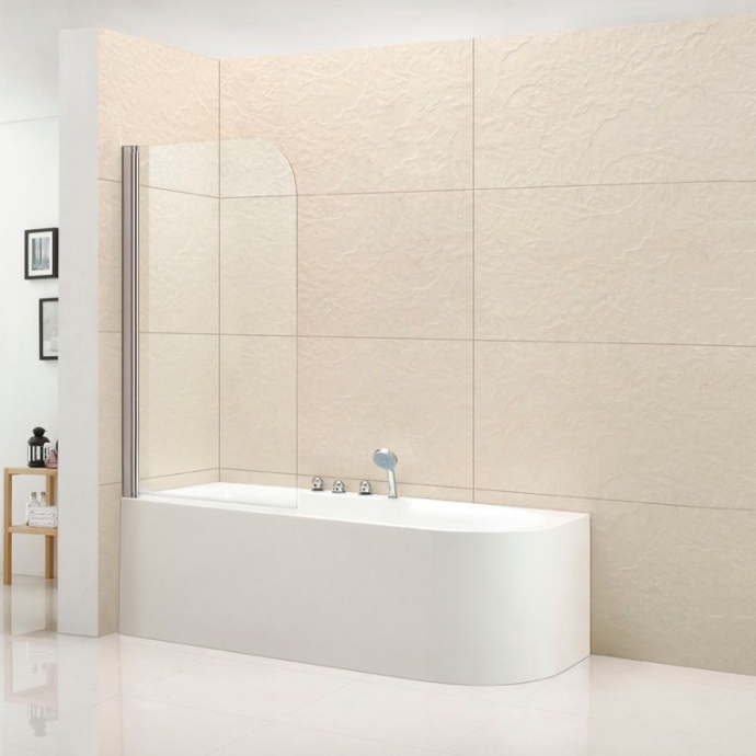 Душевая шторка на ванну CEZARES ECO-V-1  ECO-O-V-1-80/140-C-Cr - 0