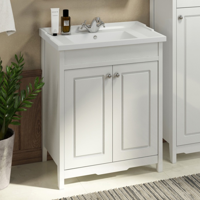 Тумба с раковиной Comforty Тбилиси 70 белый глянец 00003132629 - 0