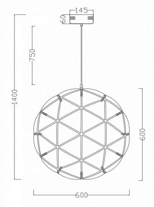 Подвесной светодиодный светильник Freya Amber FR5099PL-L45CH - 3