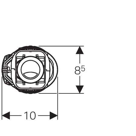 Принадлежность для унитаза механизм для бачка сливной, цвет: механизм 136.912.21.2 - 2