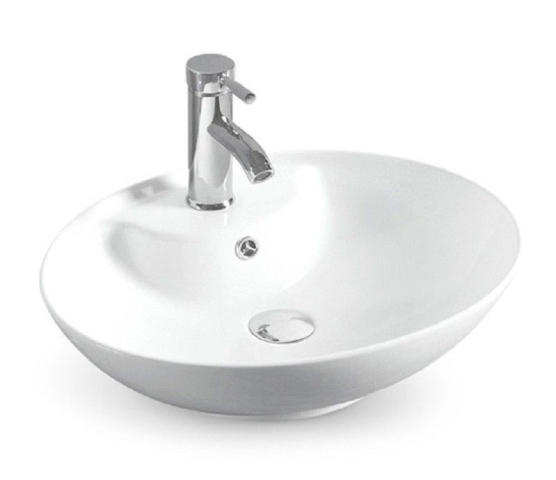 Раковина накладная CeramaLux N 50.5 см белый  78197 - 0