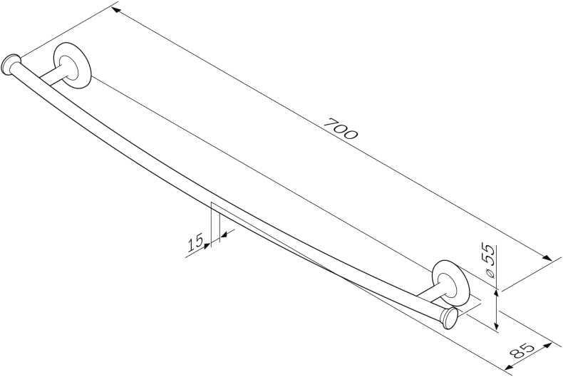Полотенцедержатель AM.PM Like A80346400 - 5