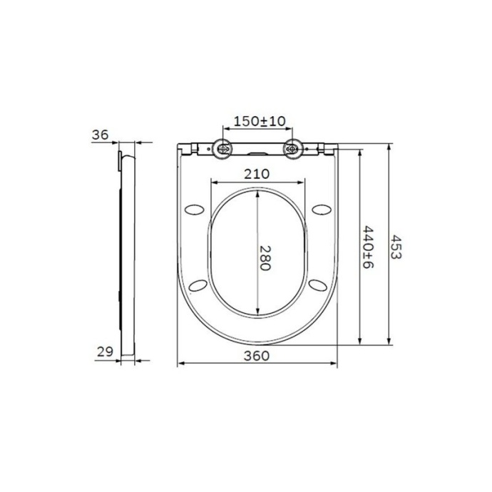 Крышка-сиденье Am.Pm Spirit V2.0 C707858WH с микролифтом - 1