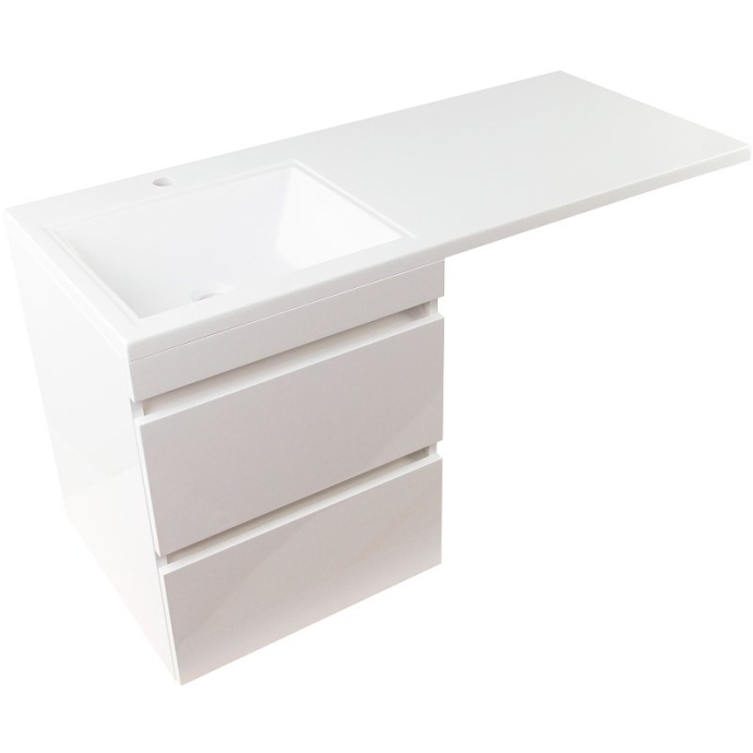 Тумба под раковину Style Line Даллас 120 Люкс Plus, белый  СС-00002351 - 1