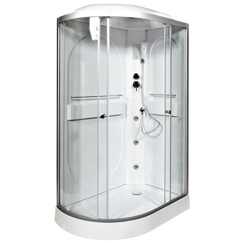 Душевая кабина Deto L 120х80 с гидромассажем и электрикой, хром  L620RGM+EL - 0