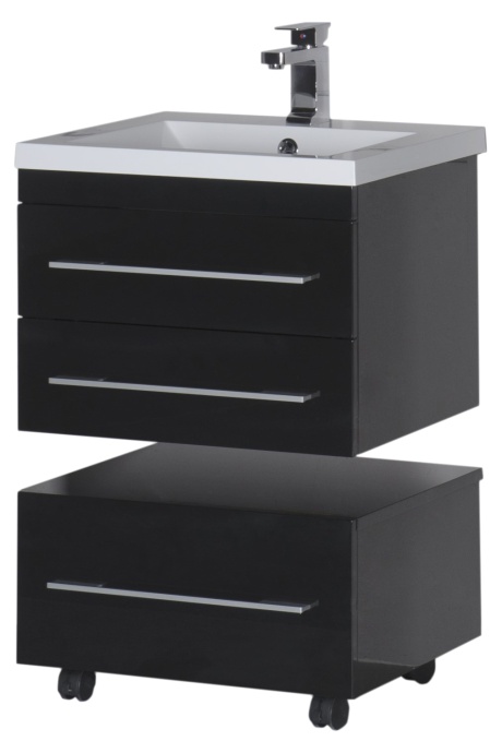 Тумба Aquanet Нота 58 подкатная, черная 00170731 - 9