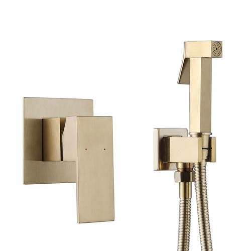 Гигиенический душ Abber Daheim золото, матовый  AF8225G - 0