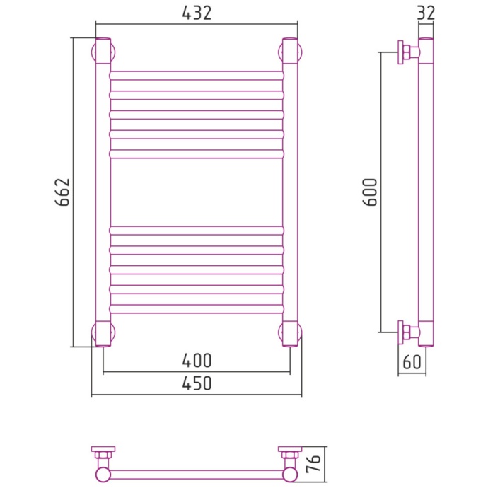 Полотенцесушитель водяной ДР 
