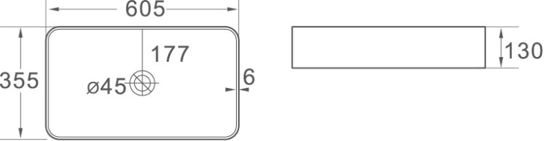 Раковина SantiLine SL-1008 - 1