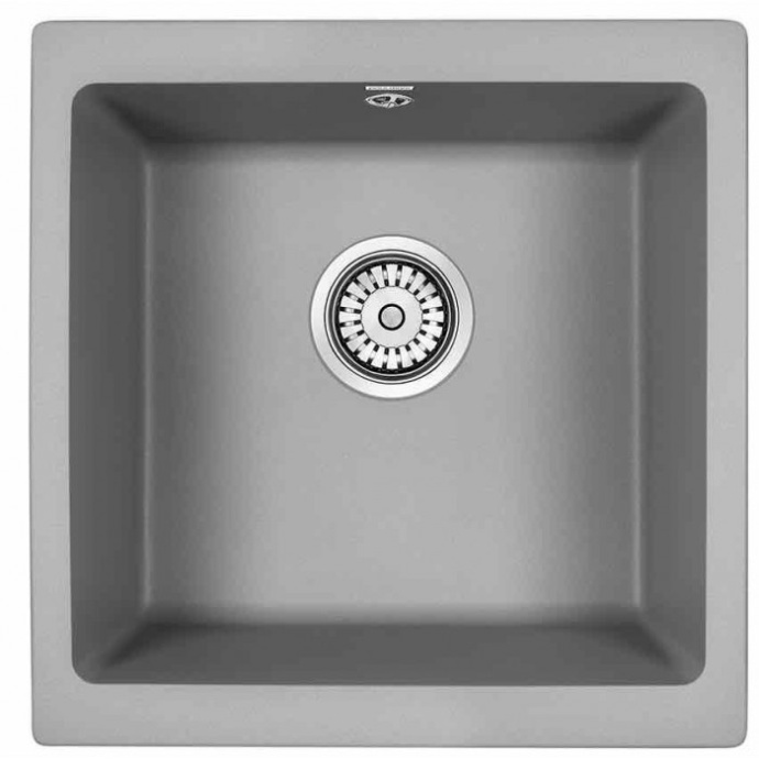 Мойка кухонная Paulmark Brilon 45 серый матовый PM104546-GRM - 0