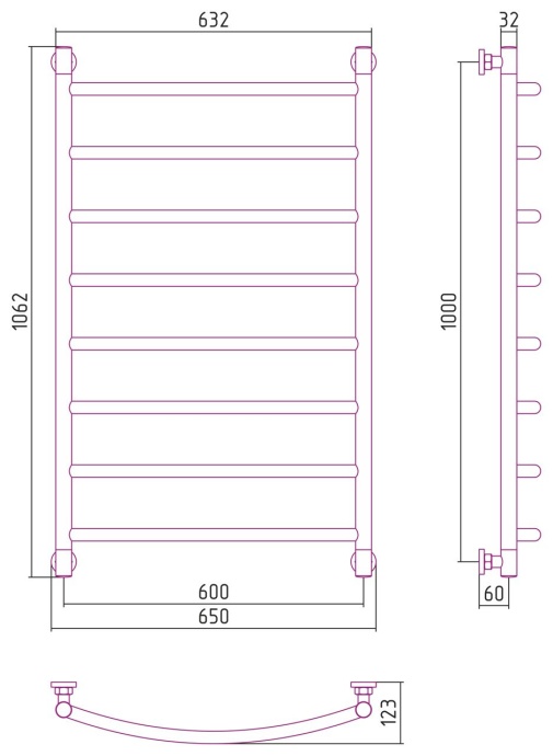 Полотенцесушитель водяной ДР 