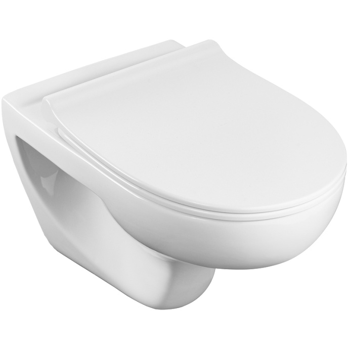 Унитаз подвесной Roca Victoria с крышкой, белый (34639300Y) - 0