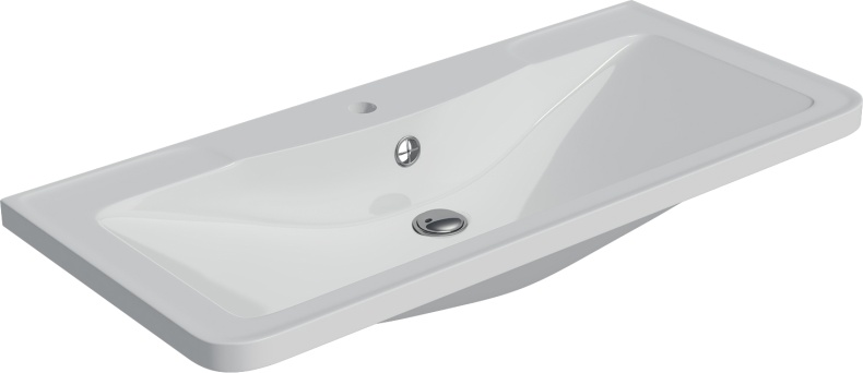 Тумба с раковиной STWORKI Монтре 100 белая 555337 - 9