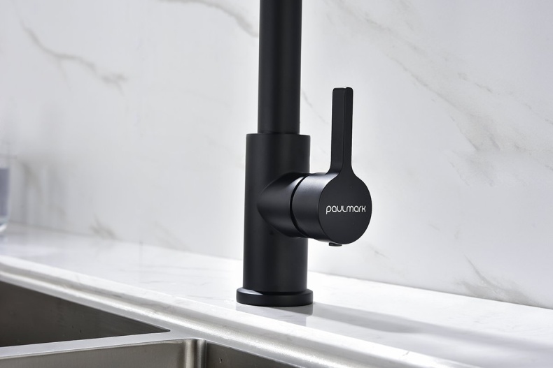 Смеситель для кухни Paulmark Halt темно - серый матовый Ha214021-401 - 12