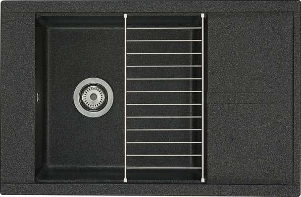 Мойка кухонная AQUATON Делия 78 графит 1A715132DE210 - 3