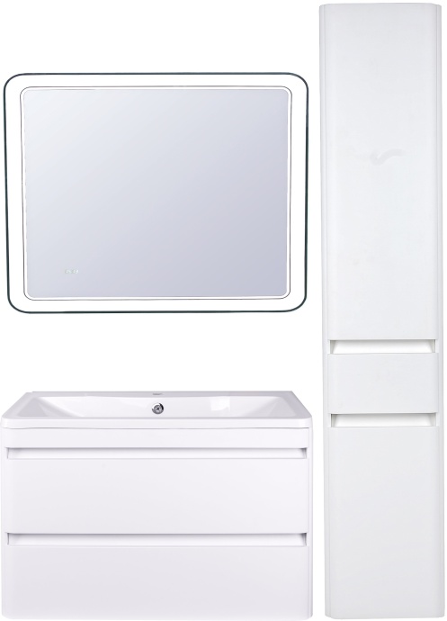 Мебель для ванной Style Line Атлантика 90 Люкс Plus, подвесная, антискрейч - 0