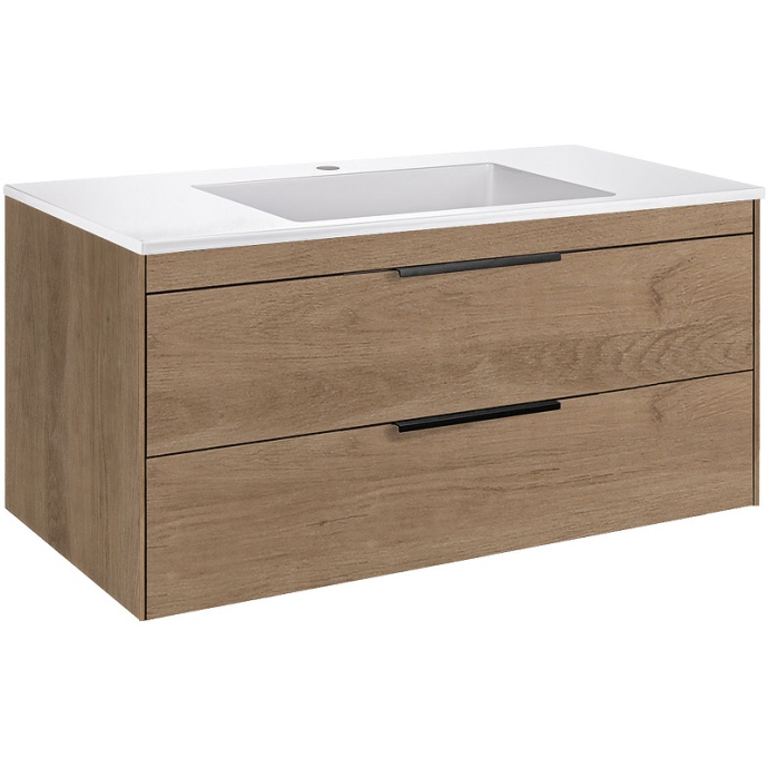 Тумба под раковину Vincea Chiara 100 светлое дерево VMC-2C2100NO - 1