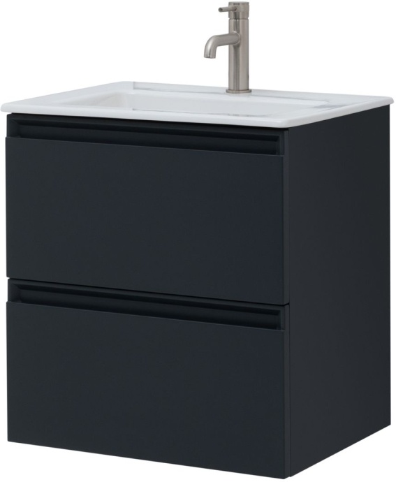 Тумба с раковиной Allen Brau Eclipse 60 черный матовый 1.E1001.AM - 0