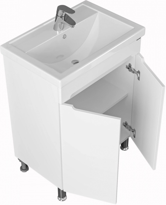 Тумба с раковиной напольная Санта Лондон 60 белый - 4