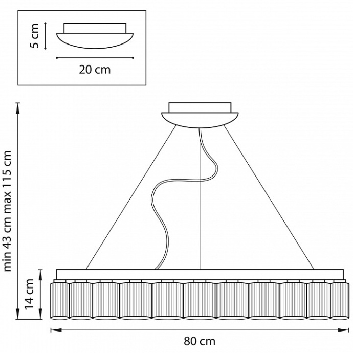 Подвесная светодиодная люстра Lightstar Nibbler 812236 - 9