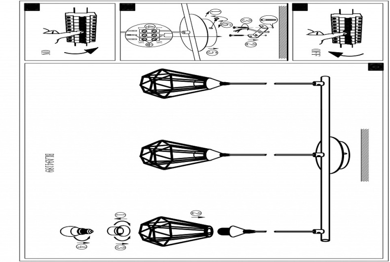 Подвесной светильник Eglo ПРОМО Tarbes 94189 - 2