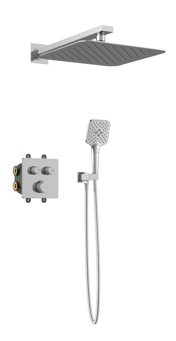 Душевой комплект Vincea Next с термостатом хром VSFW-105TCH - 0