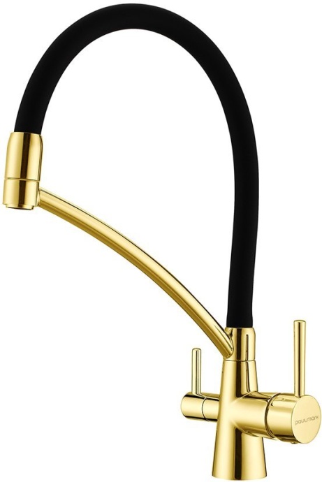 Смеситель Paulmark Siegen для кухонной мойки, золото Si213111-G - 0