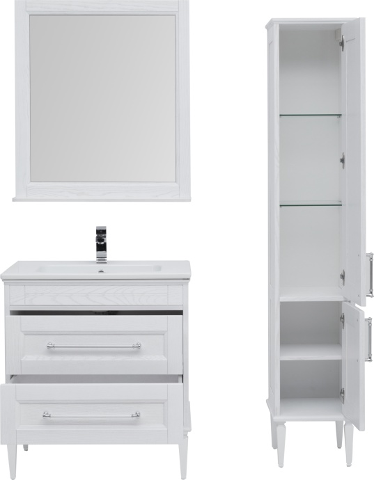 Тумба с раковиной Aquanet Бостон 80 ясень 00206551 - 4