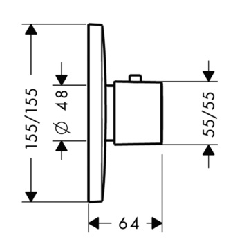 Смеситель для душа Hansgrohe PURA VIDA хром  15770400 - 1